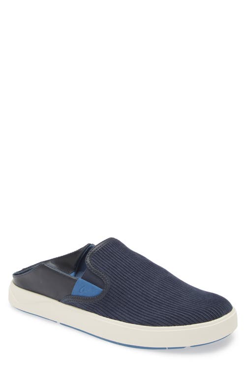 Shop Olukai Laeahi Kapa Slip-on In Trench Blue/channel Blue