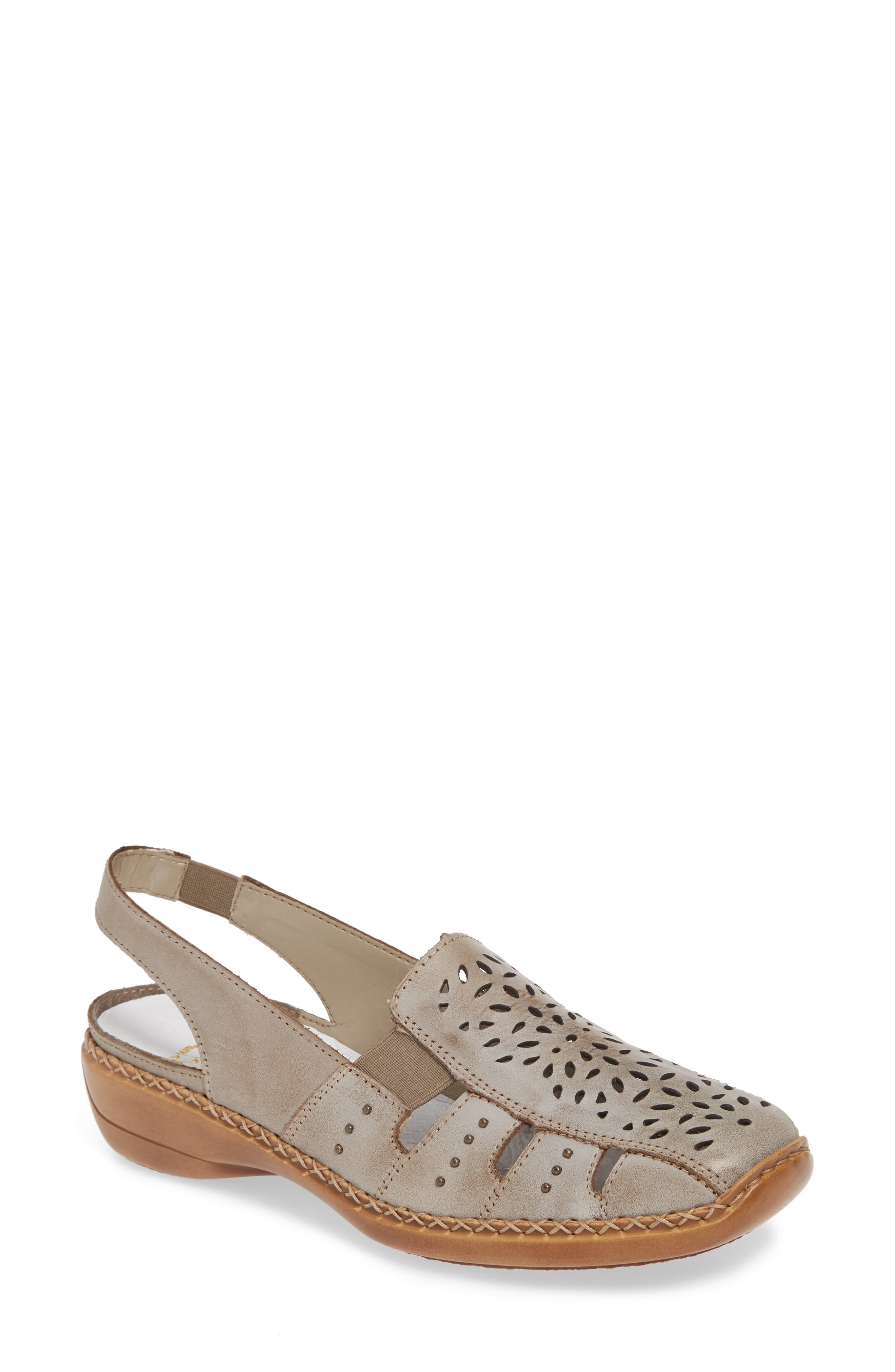 Rieker Antistress Doris 90 Slingback Flat, Beige