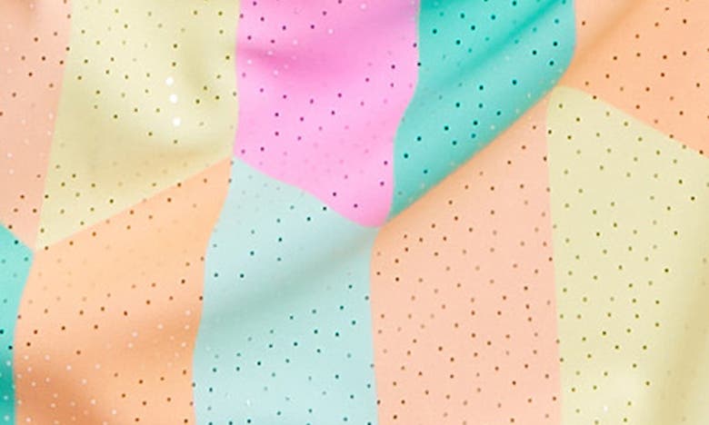 Shop Btween Kids' One-piece Swimsuit & Bag Set In Rainbow