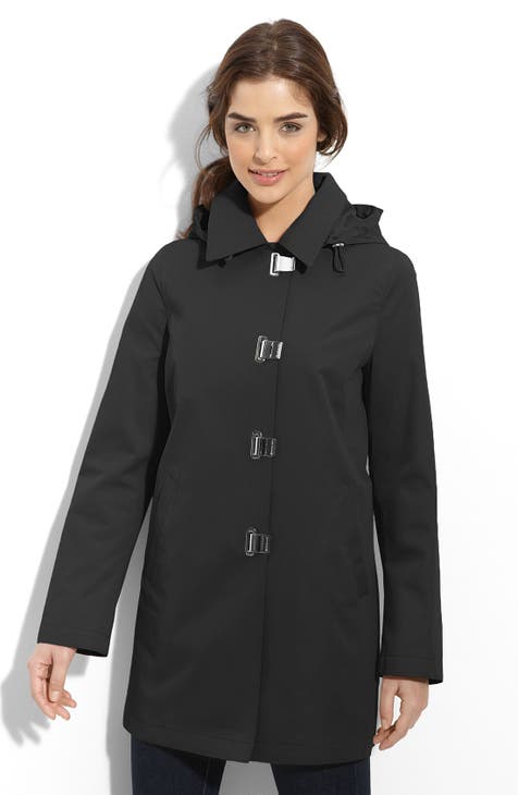 Inverted Pleat A-Line Coat