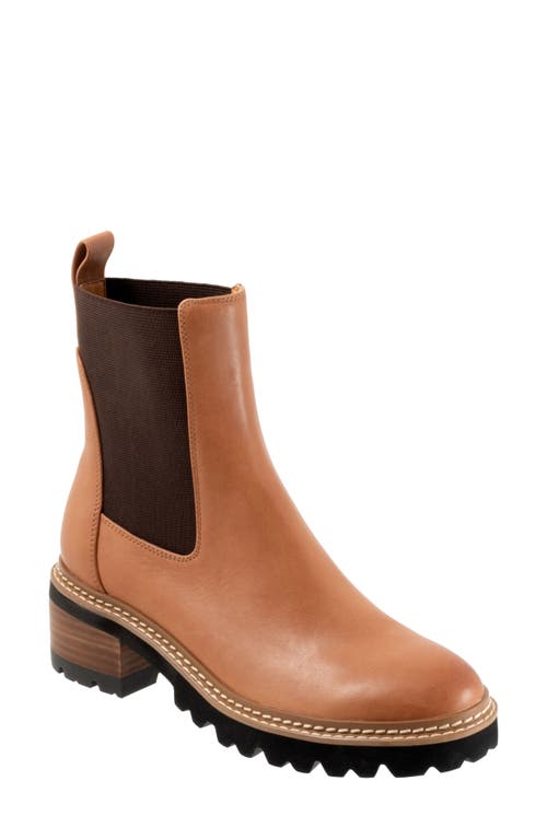 Shop Eos Footwear Linear Chelsea Boot In Brandy