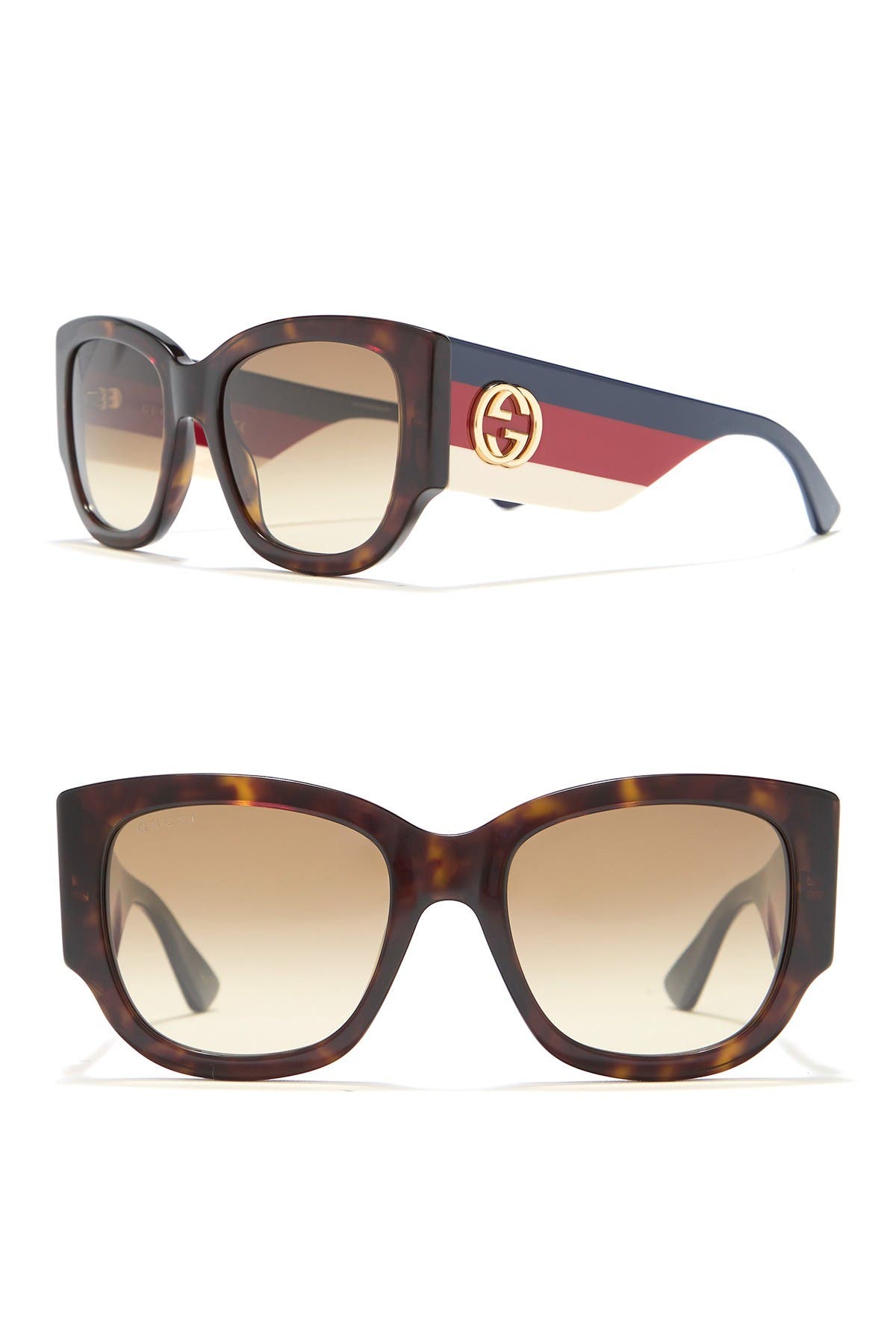 gucci 53mm square sunglasses