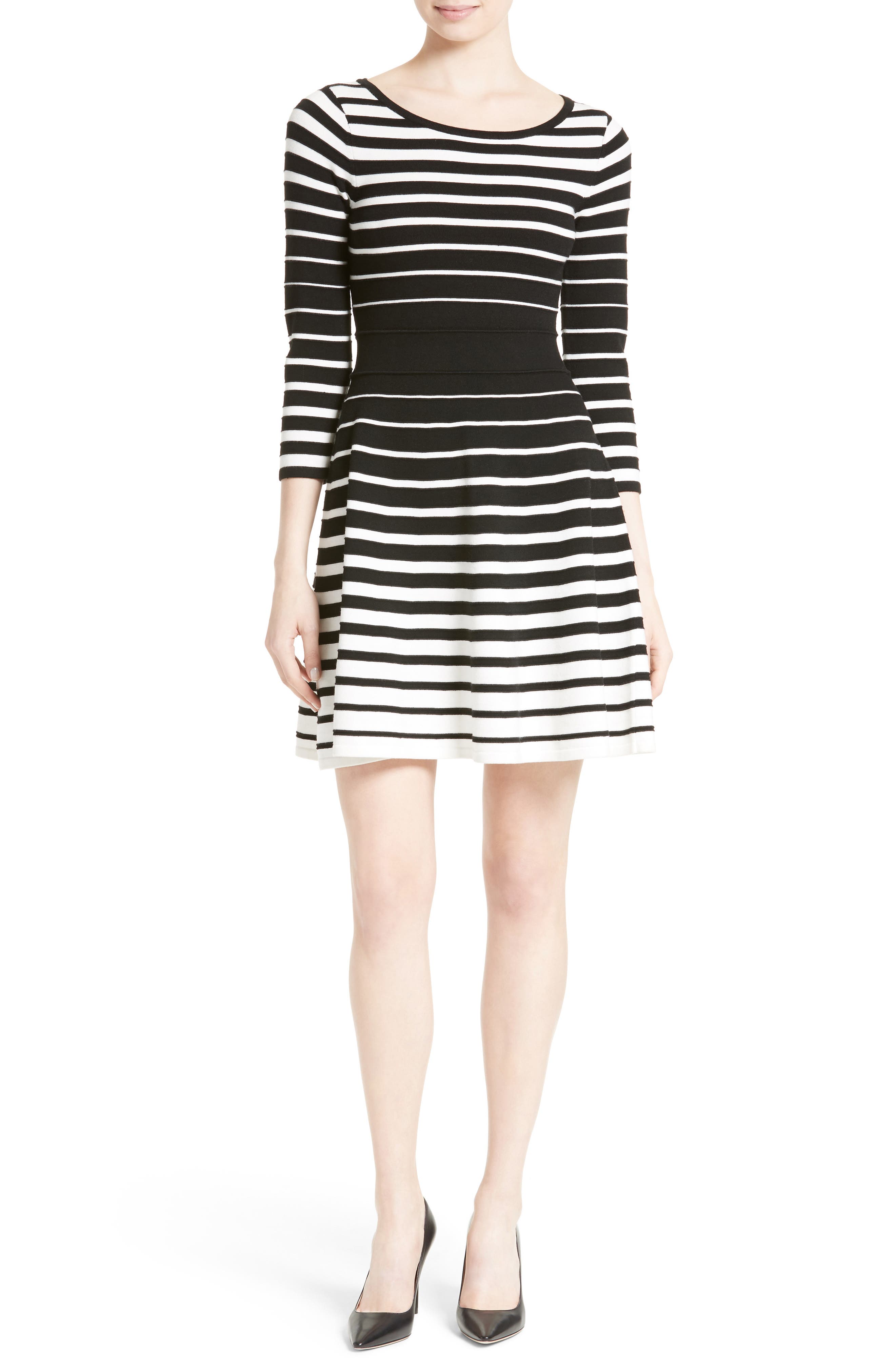 milly fit and flare dress