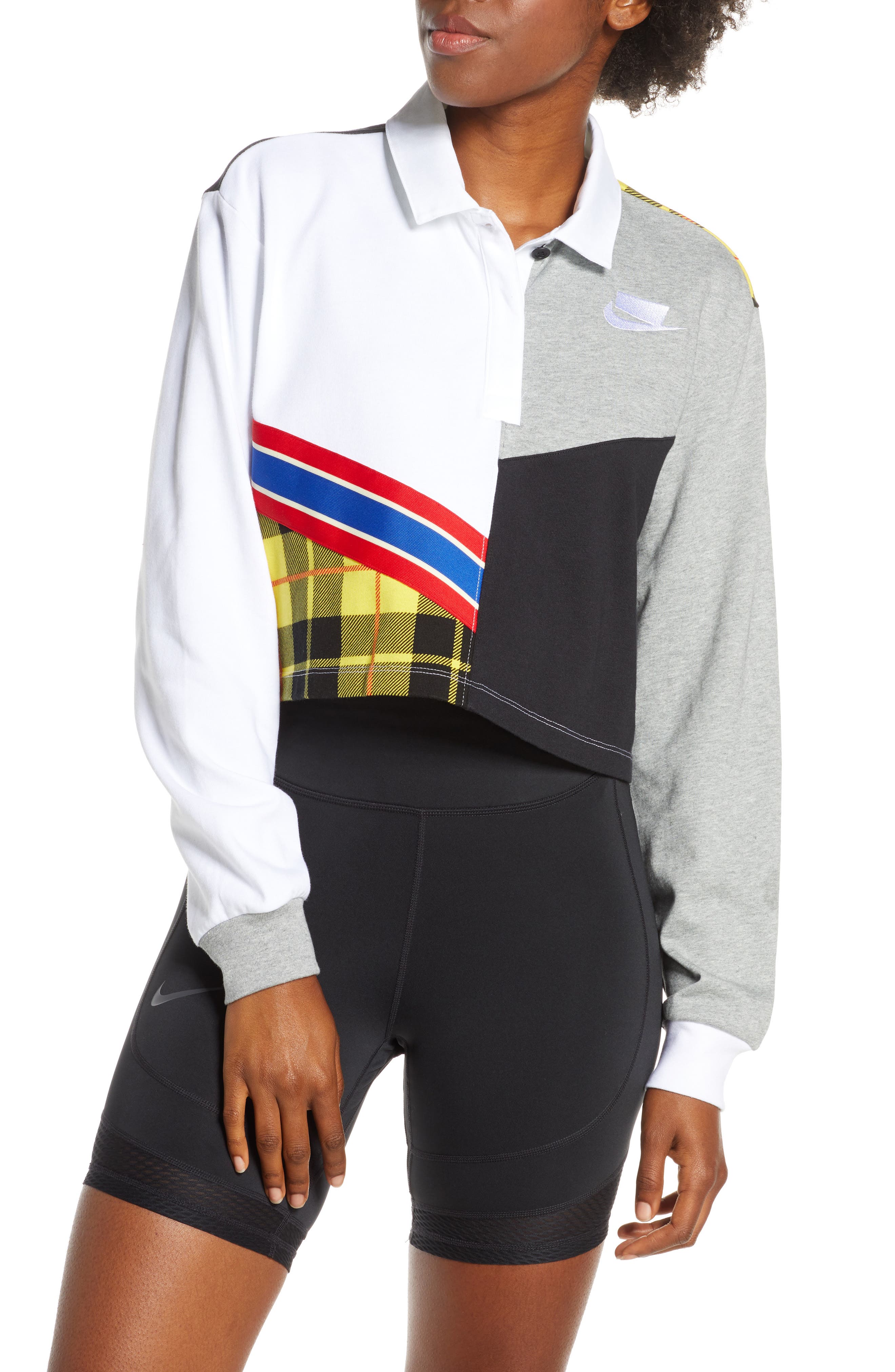nike cropped polo