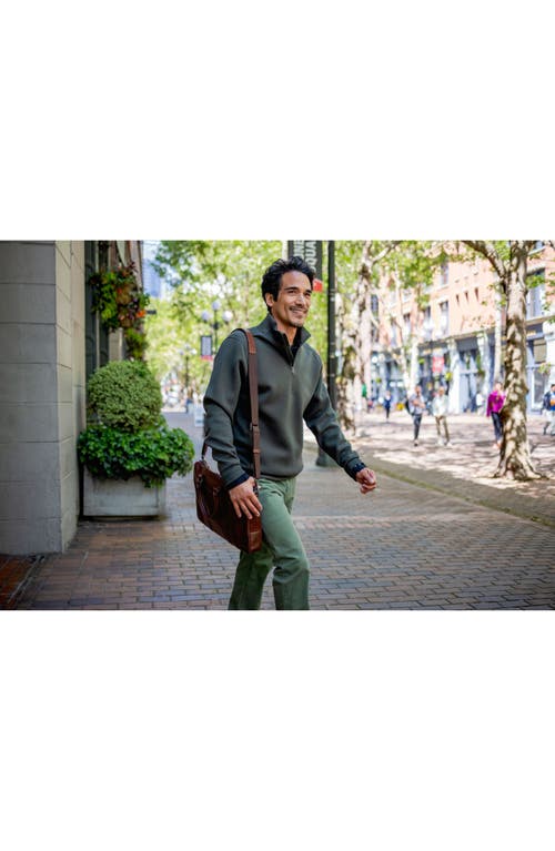 Cutter & Buck Roam Quarter Zip Pullover In Poplar