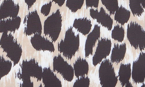 Bcbg Fold Out Cosmetic Case In Tan Leopard