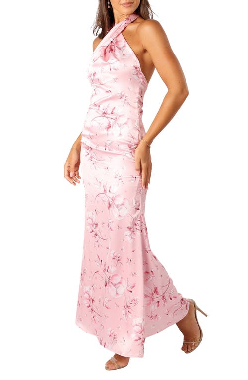 Petal And Pup Petal & Pup Mila Floral Print Halter Dress In Pink