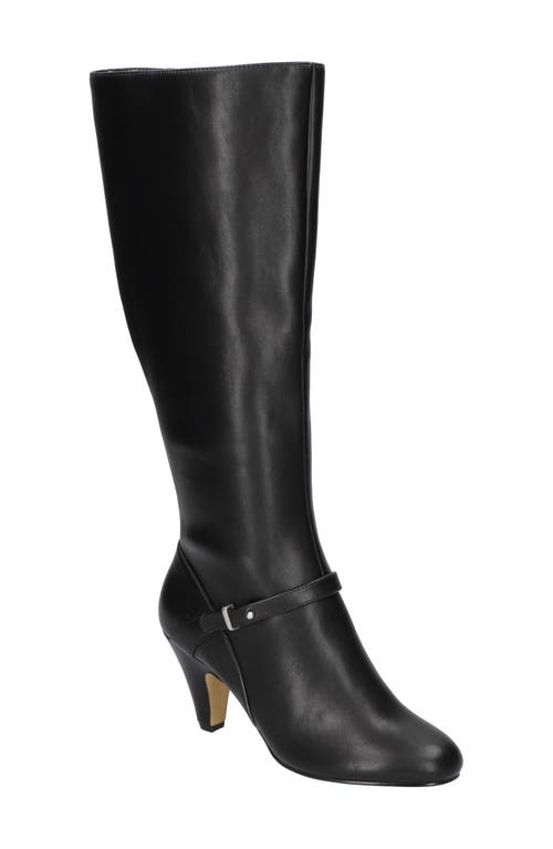Bella Vita Sasha Knee High Boot Black Leather at Nordstrom,