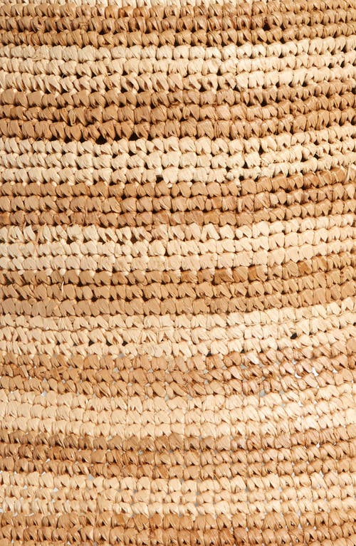 Lack Of Color The Inca Raffia Bucket Hat In Natural/brown