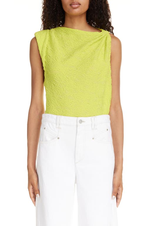 Isabel Marant Fabiena Draped Jacquard Top Yellow at Nordstrom, Us