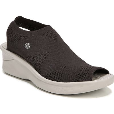 Bzees Secret Peep Toe Knit Sneaker- Brown