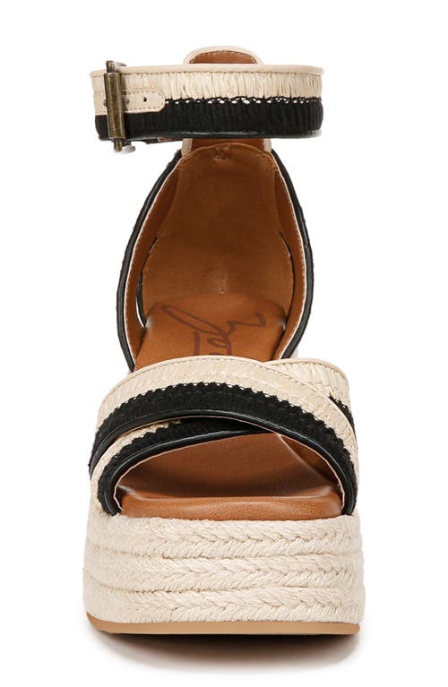 Shop Zodiac Naomi Wedge Espadrille Sandal In Natural/black