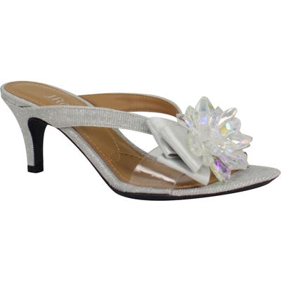 J. Renee Gredel Embellished Slide Sandal, Metallic