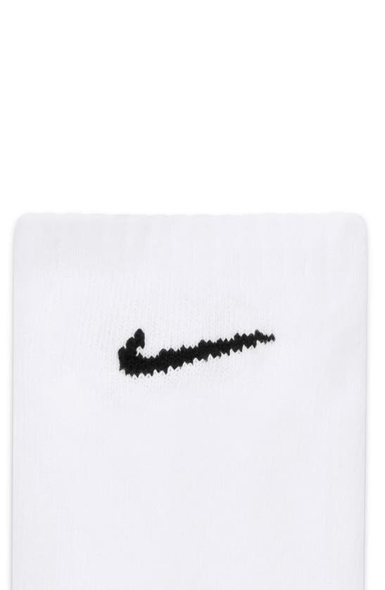 Shop Nike Everyday 6-pack Lightweight Low Cut Socks In White/black