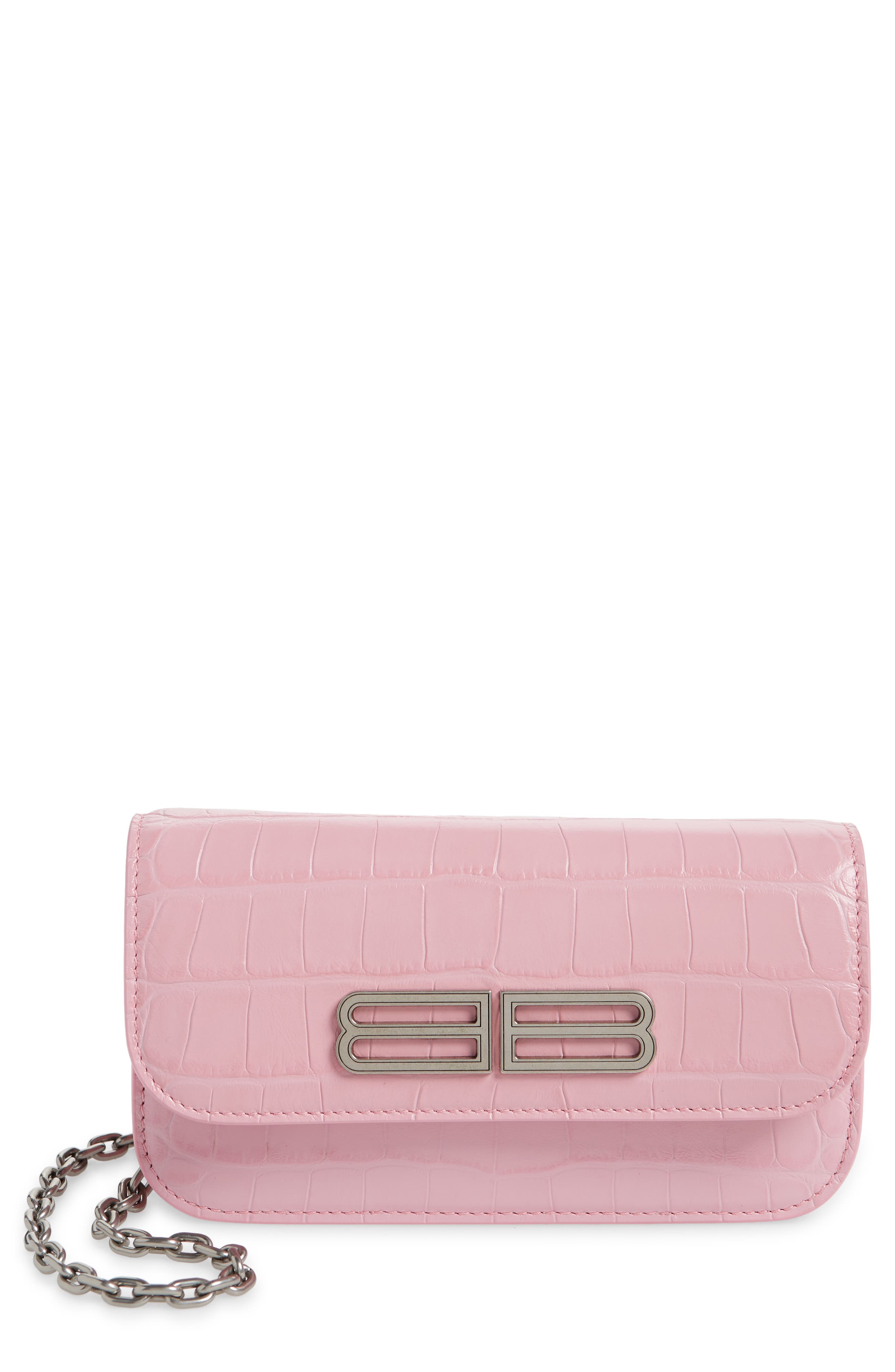 hot pink designer wallet
