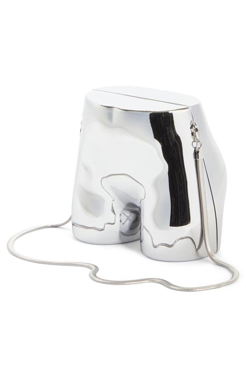Grace Ling Butt Bag Minaudière In Silver