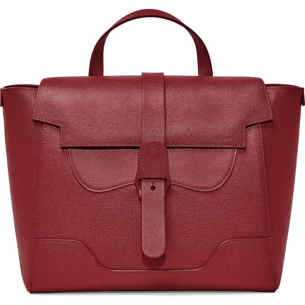 Senreve Maestra Bag Pebbled Leather 4-way Convertible Handbag In Merlot