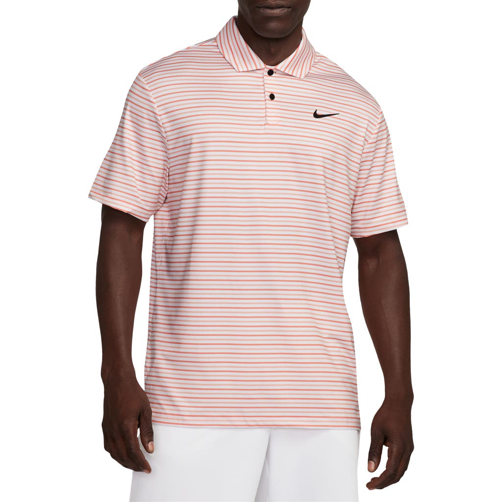 Nike Golf Dri-fit Tour Stripe Golf Polo In Pink