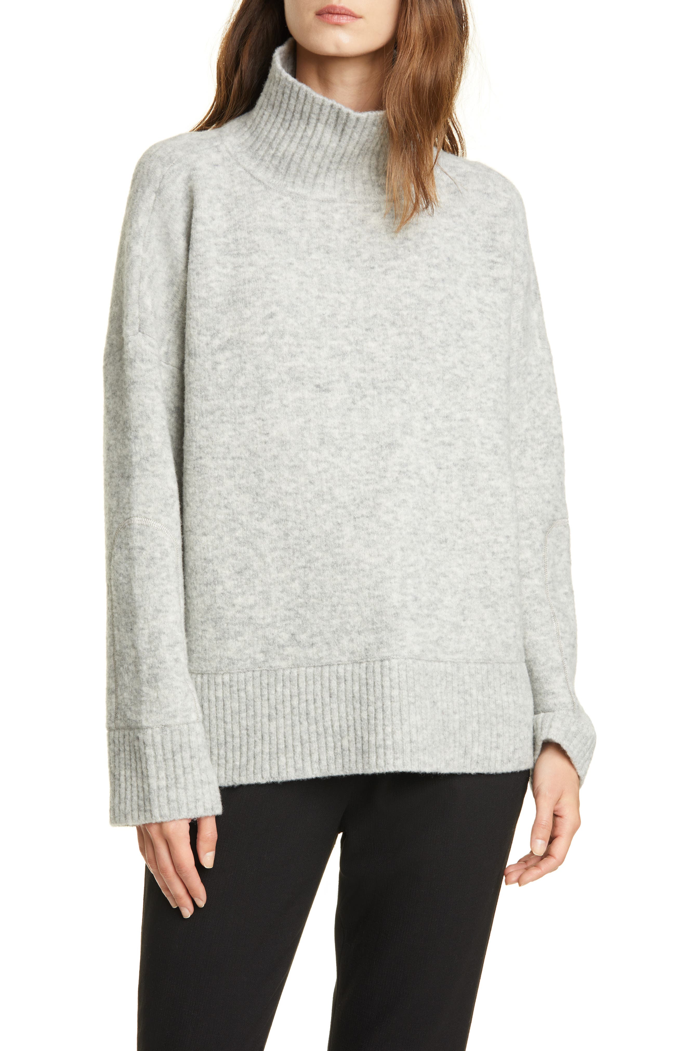 oversized turtleneck sweatshirt