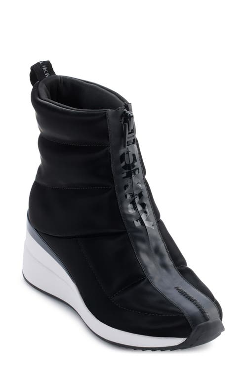 Shop Dkny Parla Wedge Bootie In Black