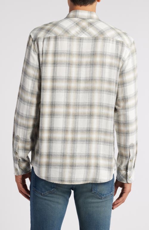 Rails Lennox Plaid Cotton Blend Button-up Shirt In Quicksand Spark Melange