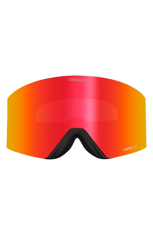RVX Magnetics OTG Bonus 76mm Snow Goggles in 30Yrs Ll Red Ion Trose