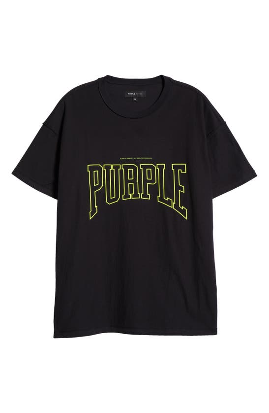 Shop Purple Brand Oversize Inside Out Graphic T-shirt In Black