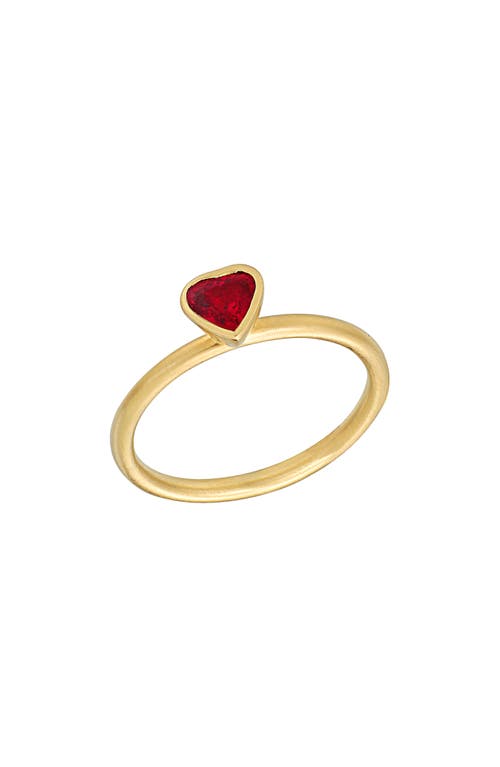 El Mar Ruby Statement Ring in 18K Yellow Gold