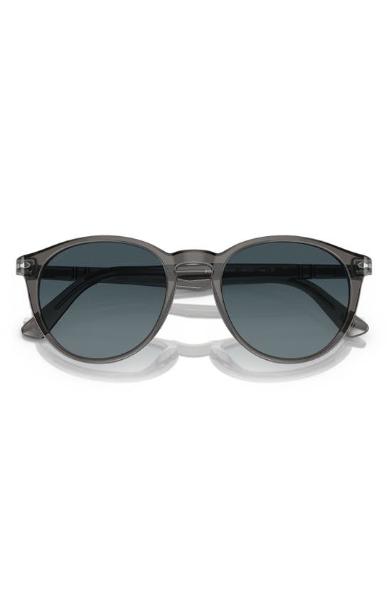 Persol 52mm Gradient Polarized Phantos Sunglasses In Transparent Grey