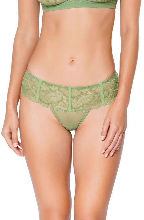 Lenna Green Lace Thong