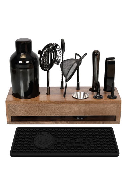 Picnic Time Old Fashioned 10-piece Bar Tool Set In Brown