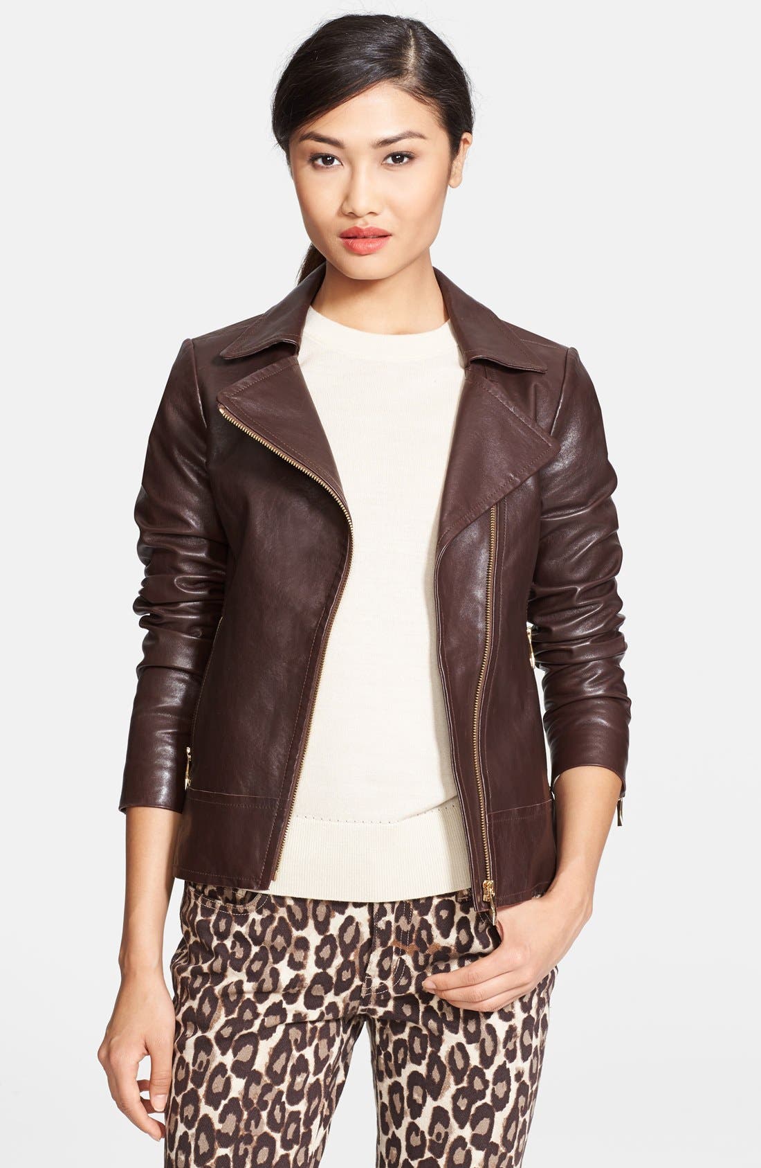 kate spade new york 'linnea' leather jacket Nordstrom