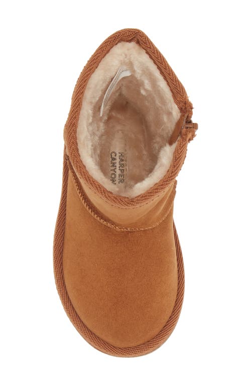 Harper Canyon Kids' Ella Faux Shearling Tall Boot In Tan Chestnut
