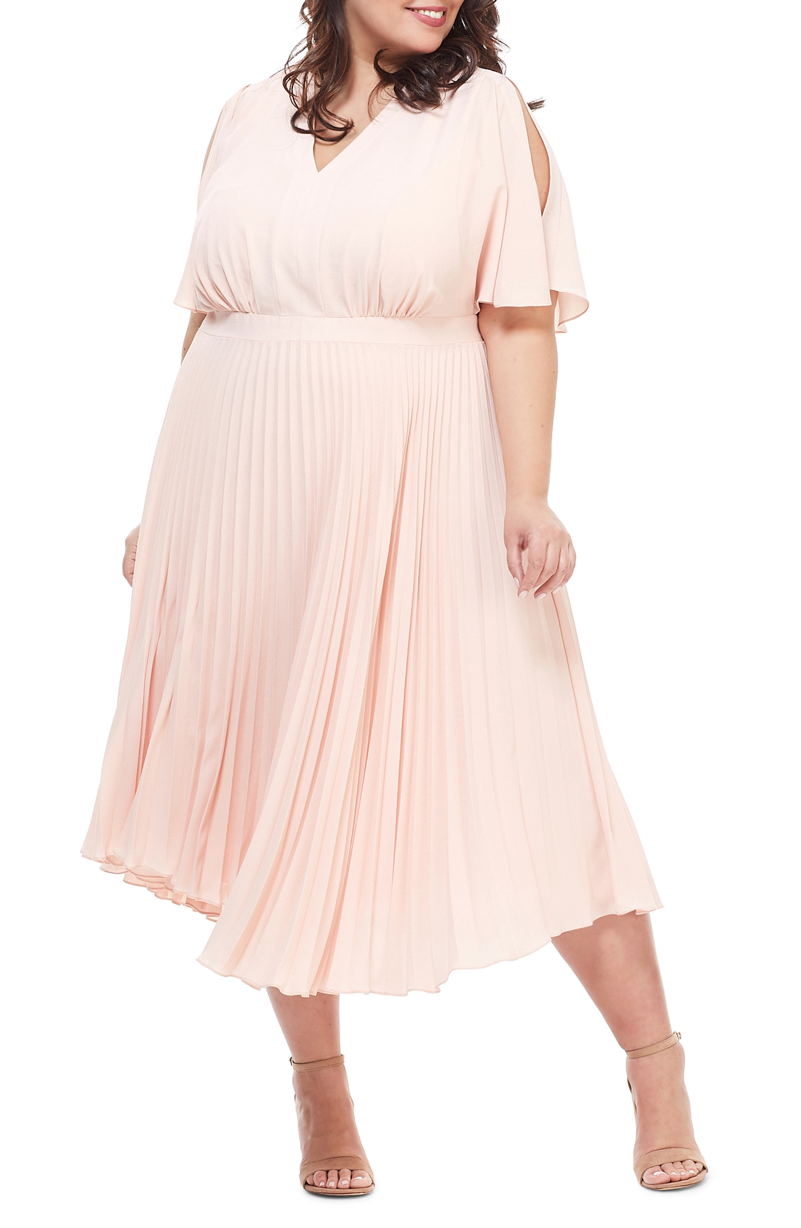 plus size midi casual dresses