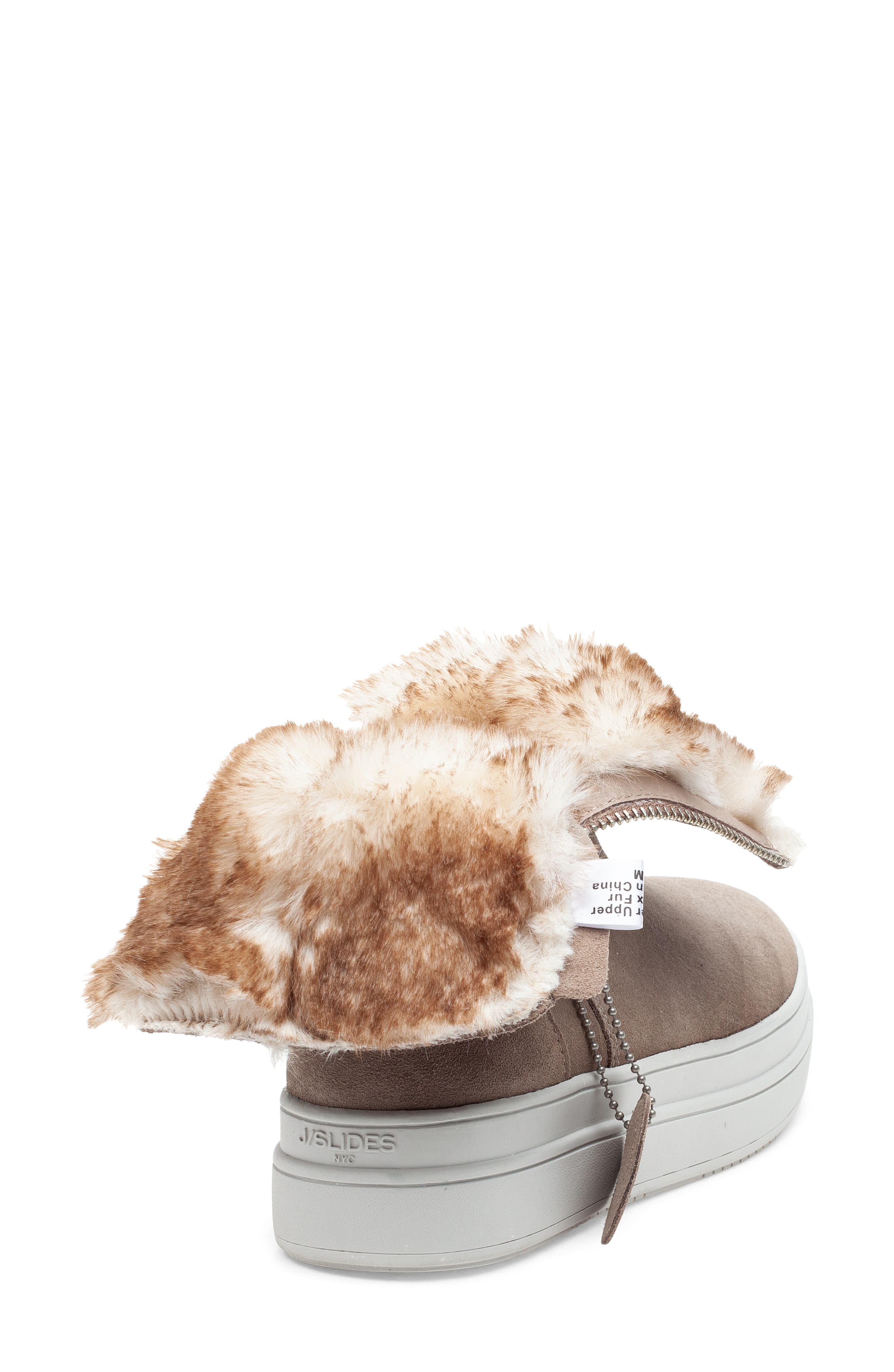 Jslides fur sneakers Clearance