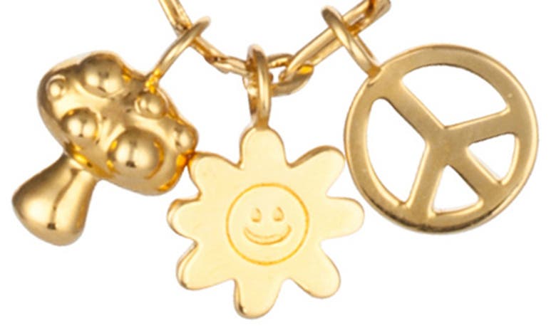 Shop July Child Woodstock Charm Necklace In Gold