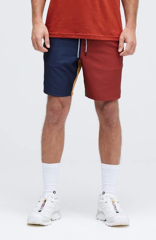 Stance Complex Hybrid Shorts in Portwine 