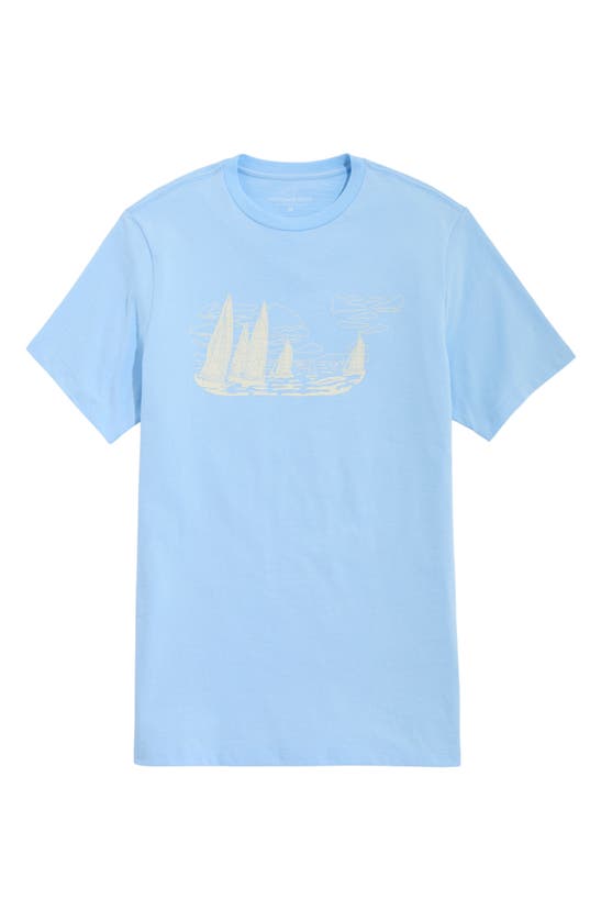 Shop Vineyard Vines Saiboat Whale Graphic T-shirt In Jake Blue