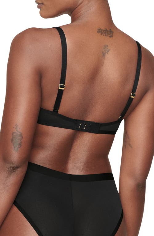 Cuup The Demi Spacer & Mesh Bra In Black