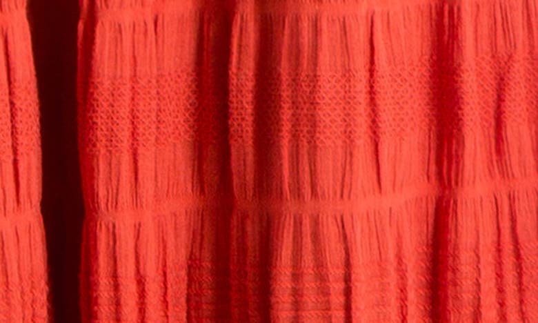 Shop Max Studio Textured Midi Skirt In Terracotta