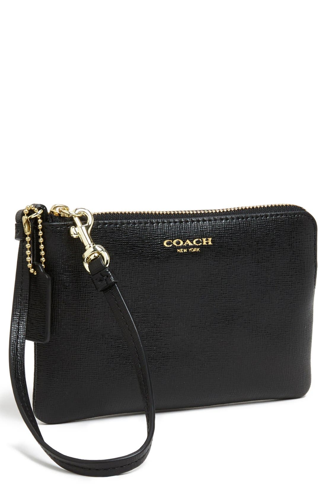 COACH 'Small' Leather Wristlet Nordstrom