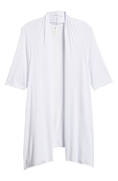 24SEVEN COMFORT APPAREL 24SEVEN COMFORT APPAREL OPEN FRONT LONG CARDIGAN