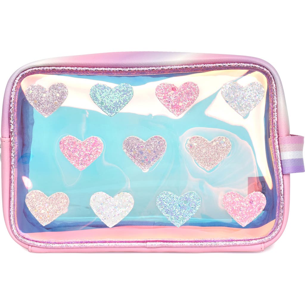 OMG Accessories Kids' Hearts Pouch in Bubble Gum