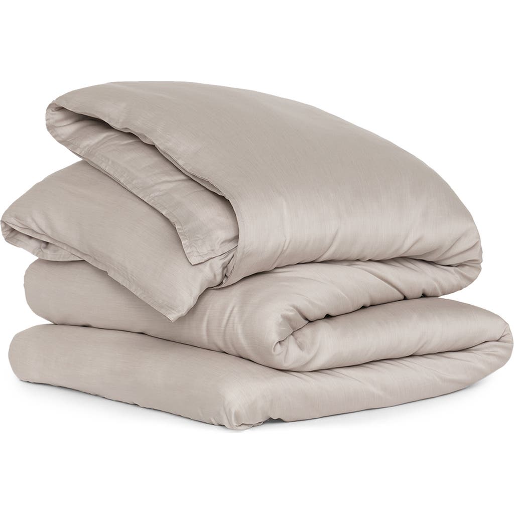 Buffy Breeze Eucalyptus Duvet Cover in Dark Grey