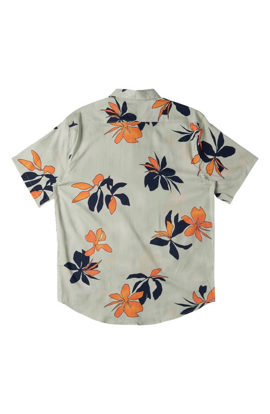 Shop Billabong Kids' Sundays Button-up Shirt In Seafoam