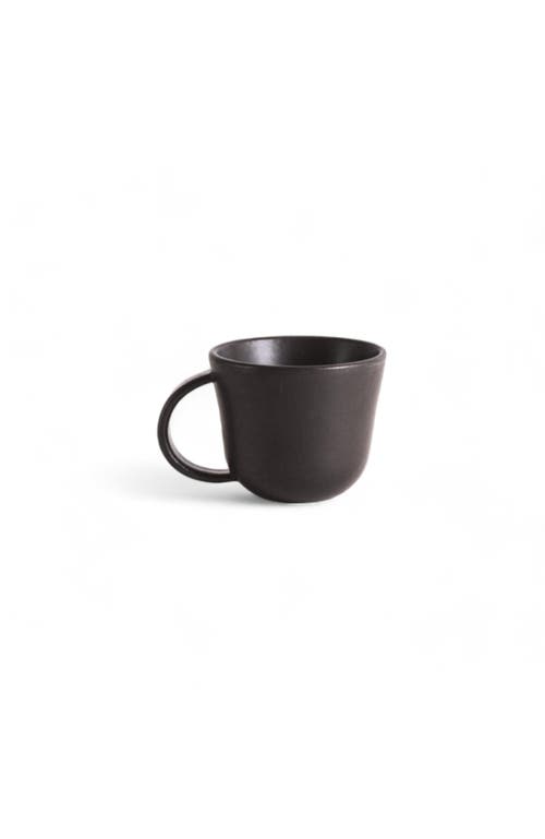 Gharyan Stoneware Tunisian Mugs Set Of 4 In Black