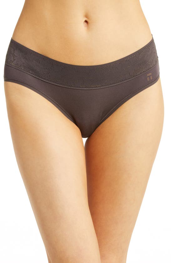 Tommy John Second Skin Lace Briefs In Shale