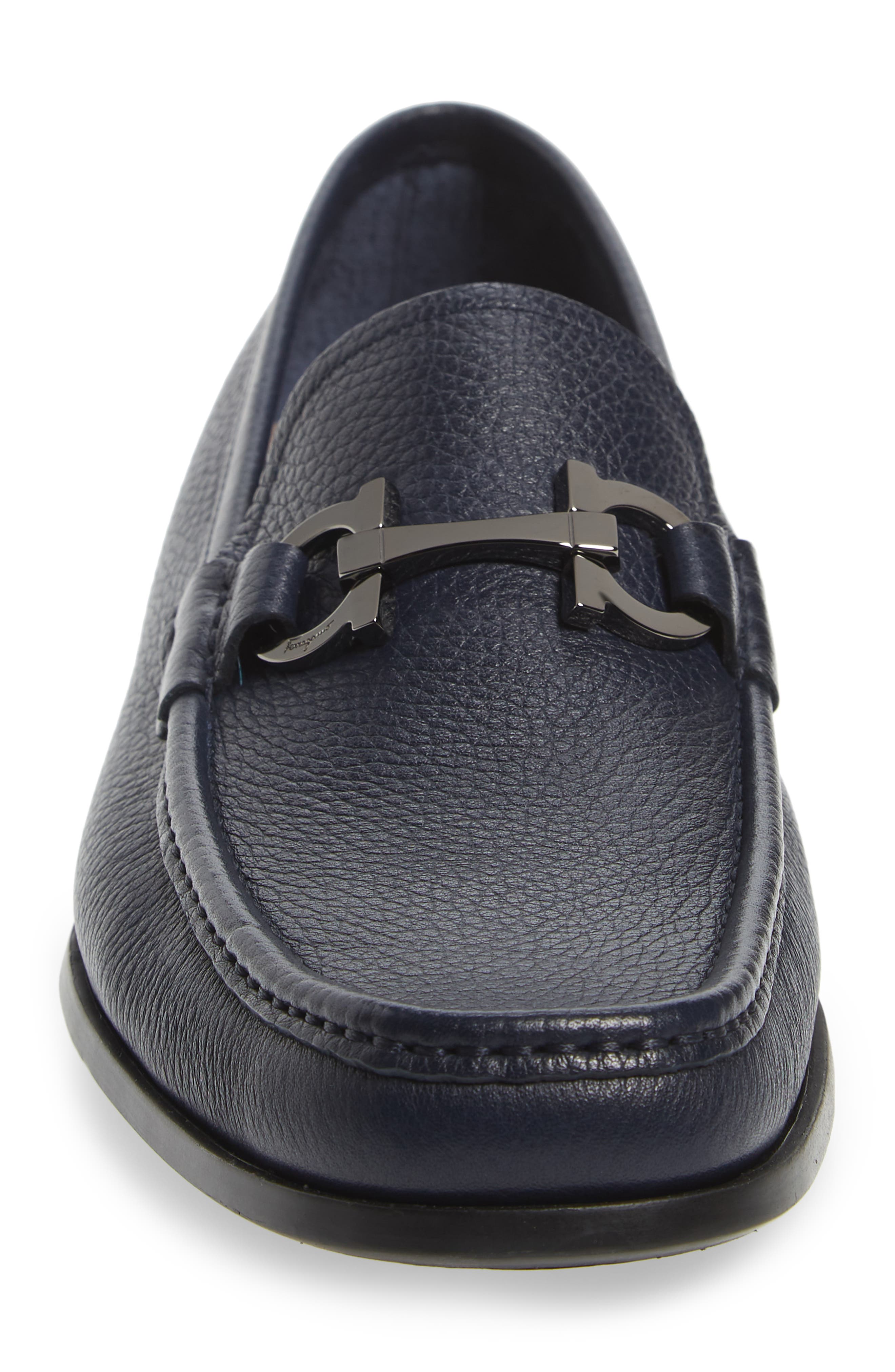 salvatore ferragamo grandioso gancio bit leather moccasin