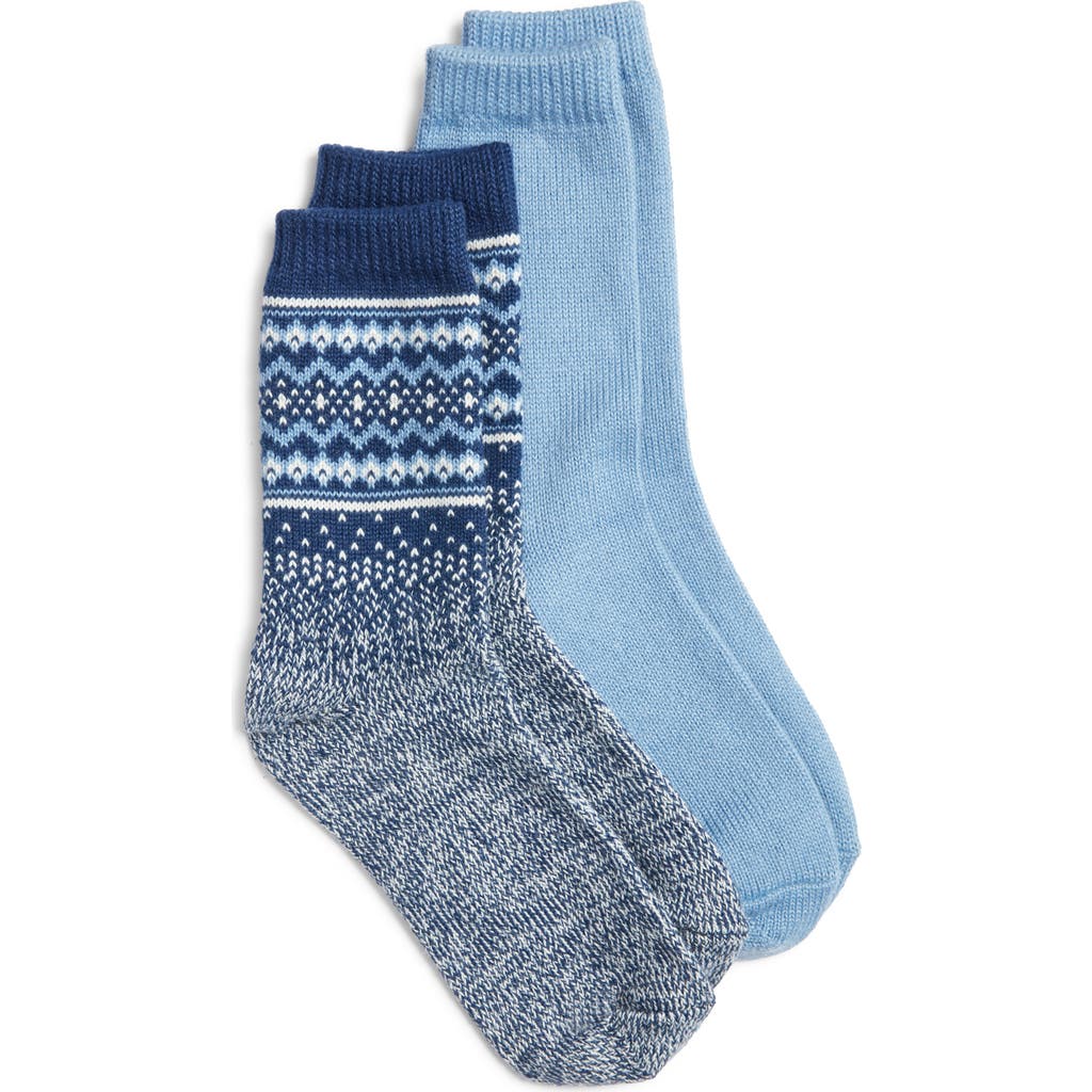Hue Assorted 2-pack Crew Socks In Navy Pack