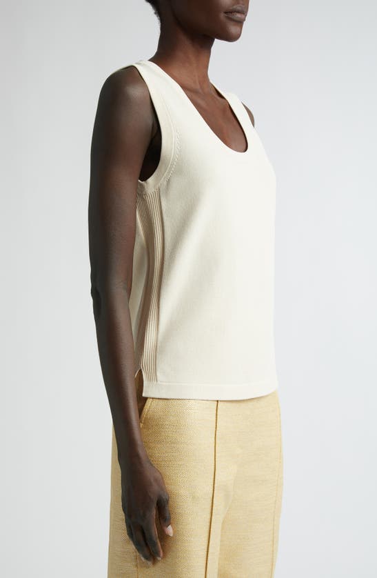 St John Santiago Scoop Neck Sweater In Ecru